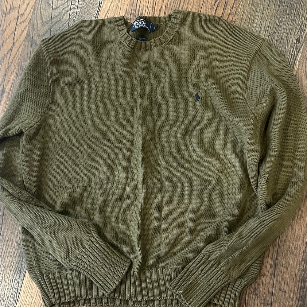 Polo by Ralph Lauren Olive Green Crewneck Sweater